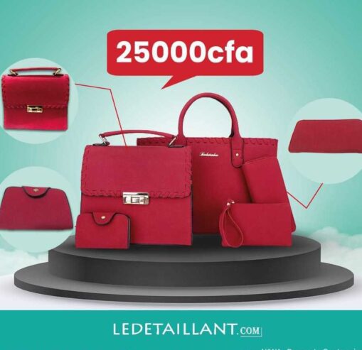 Sac à main 5 pièces