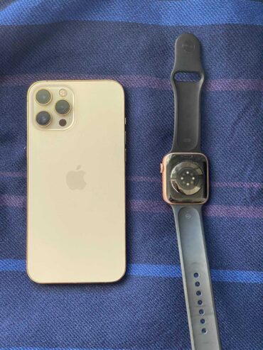 iPhone 12promax et sa montre connectée