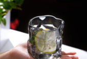 6 verres torsadés couleur noire