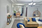 Appartement 𝗺𝗲𝘂𝗯𝗹é 𝗛𝗮𝘂𝘁 𝐬𝐭𝐚𝐧𝐝𝐢𝐧𝐠 à d’Odza B10. 2chambrres 2douches
