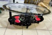 Table salon motif coeur