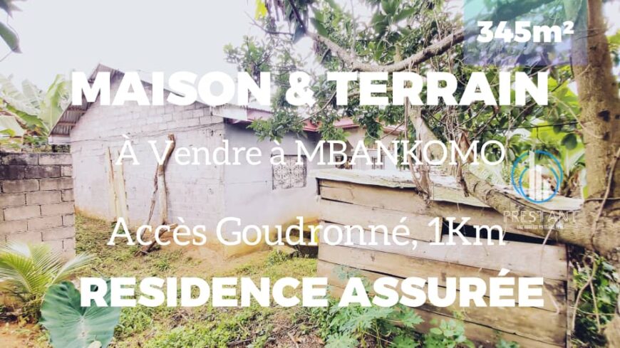 Terrain + Maison à vendre à Mbankomo