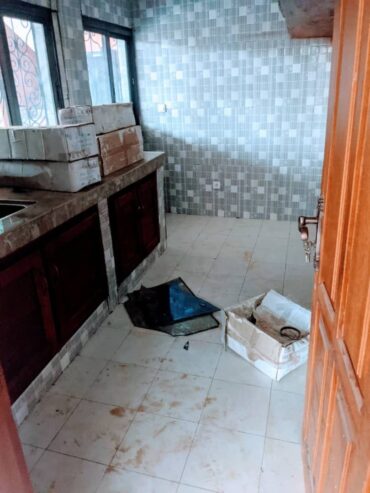 Appartement neuf haut standing, avec parking, forage à Odza petit marché.2 chambres 3 douches.