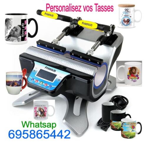 MACHINE Pour PERSONALISER LES TASSES (PRESS Mug ) Double Tasses