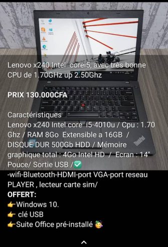 Lenovo x240
