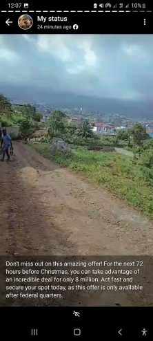 Cheap Lands for sale in Buea 100meters from tar.